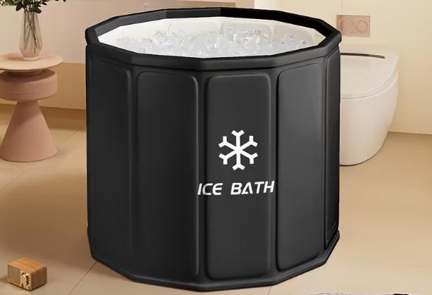 bez marki Tragbare Eis- und Warmwasser-Hydrotherapie-Badewanne ohne Pumpen VA-1078117060