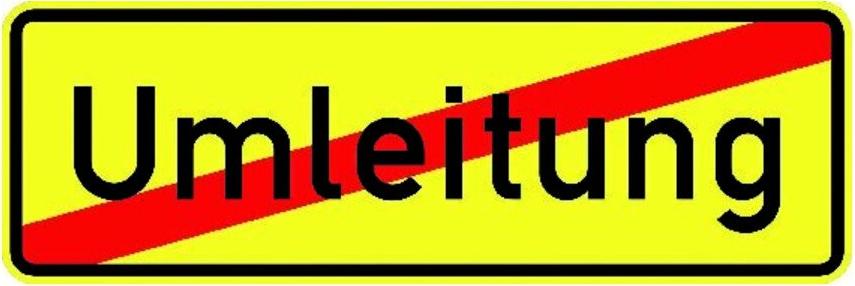 Karen VKZ.457.2, 1050x350mm Ende der Umleitung RAL-Gütezeichen Folie RA1