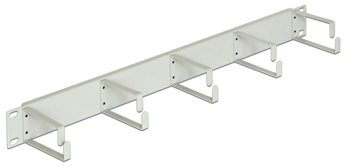 DELOCK 19" Kabelmanagement 1HE grau 42116