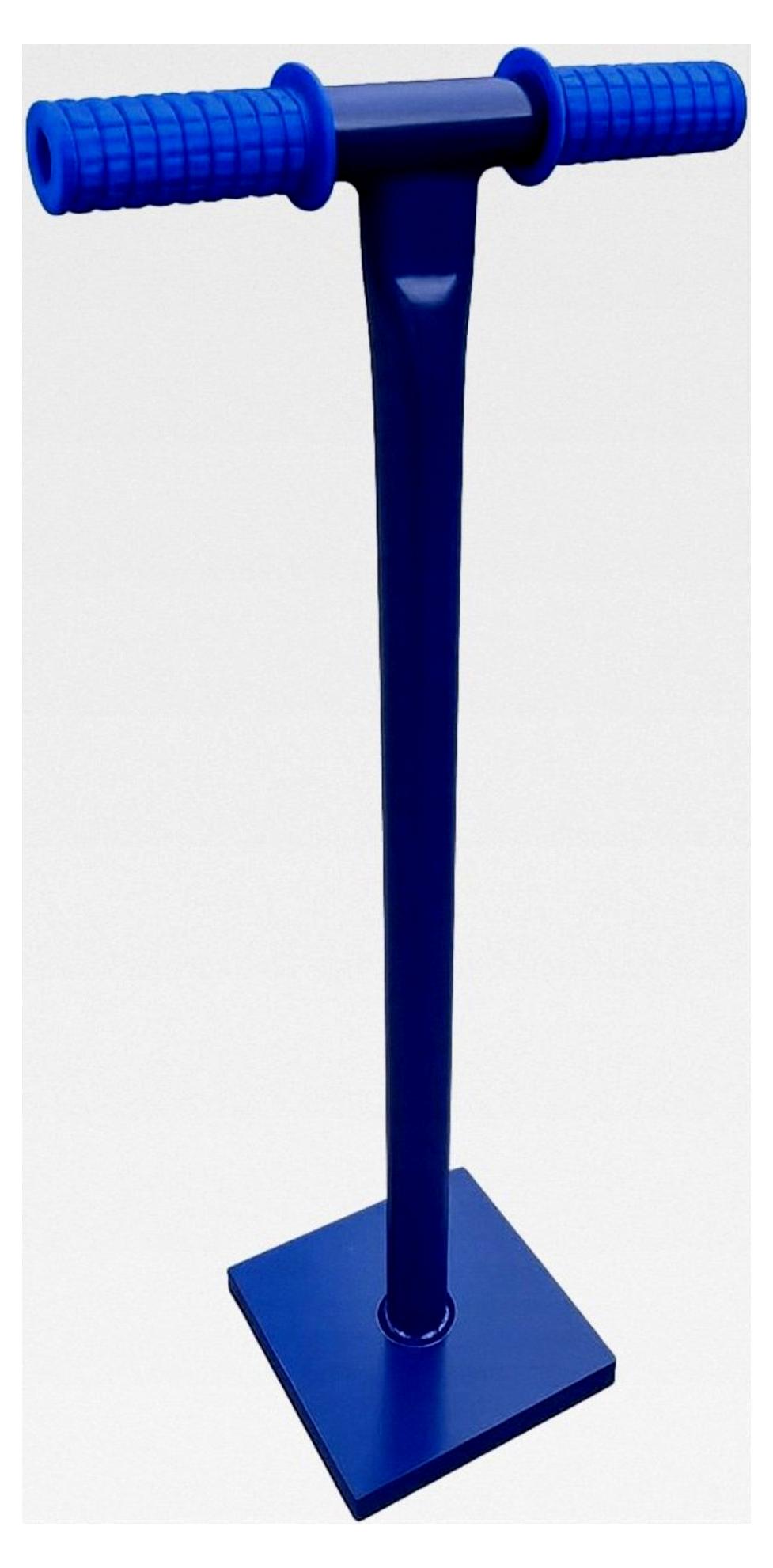 Markenlos Betonstampfer manueller Garten-Bodenverdichter mit T-Griff, Größe 20 x 20 cm, Gewicht 11,5 kg, Höhe ca. 80 cm