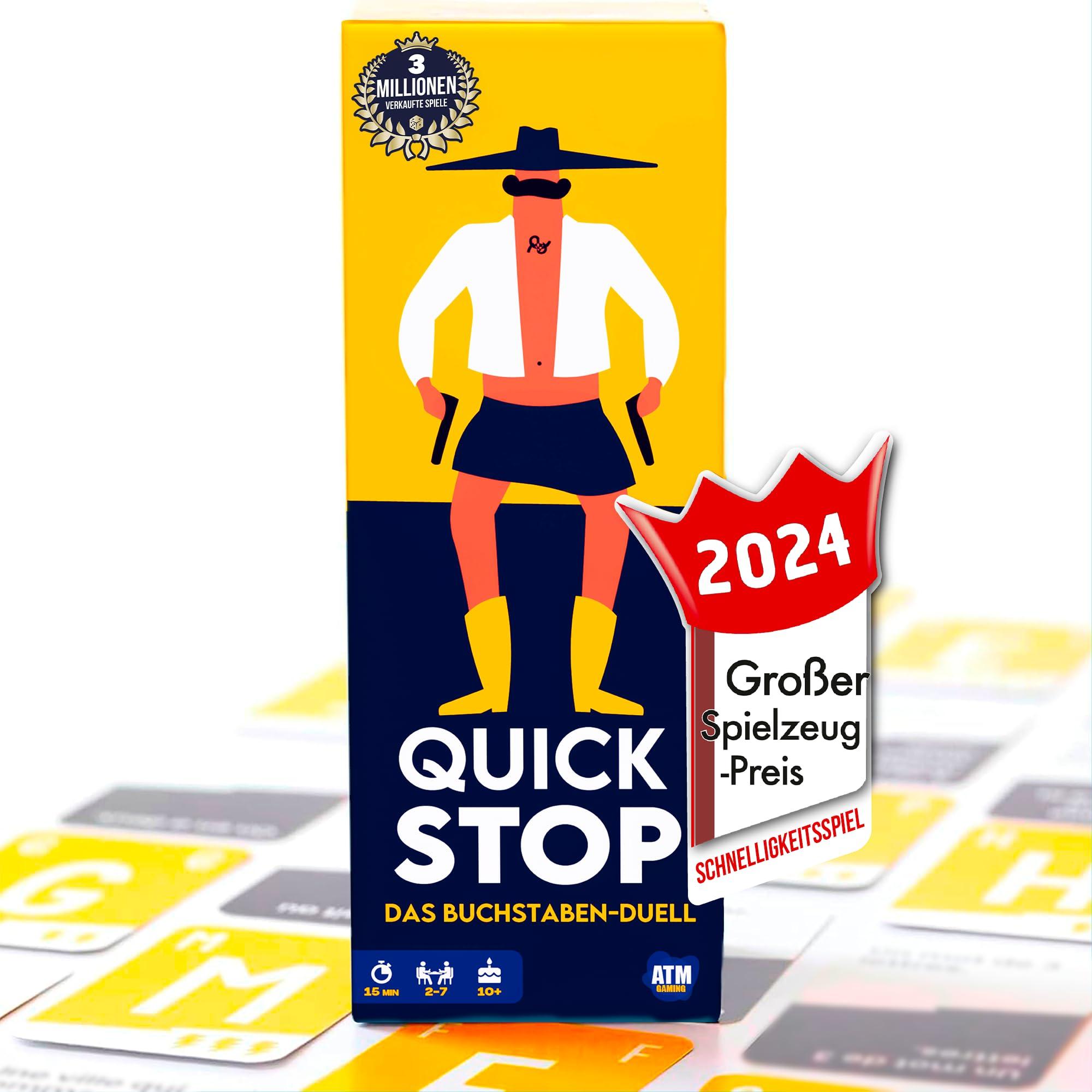 ATM Gaming Quickstop Buchstaben-Duell Kartenspiel für 2-7 Spieler ab 10 Jahren 0013