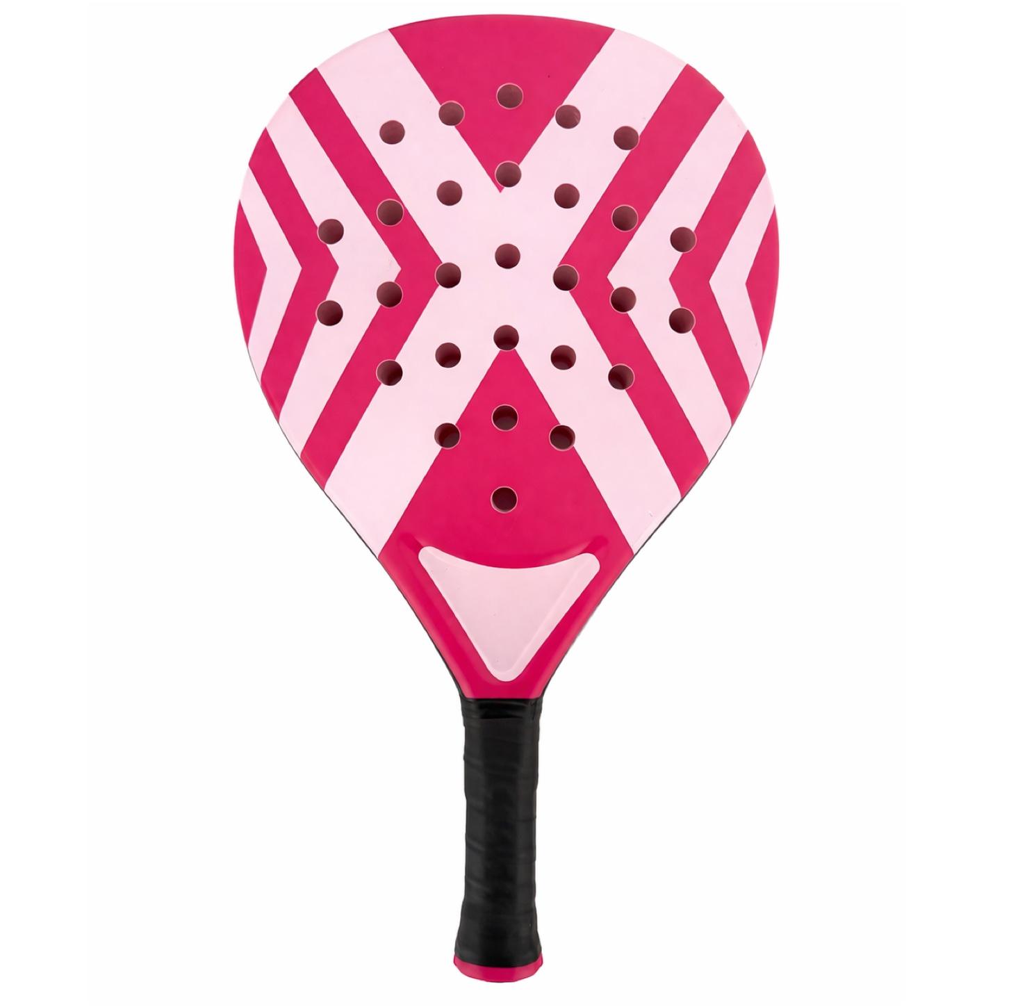 TK Gruppe Padelschläger Set Tennis Schläger für Anfänger & Fortgeschrittene – Erwachsene Profi Racket Padel Schläger (Pink)