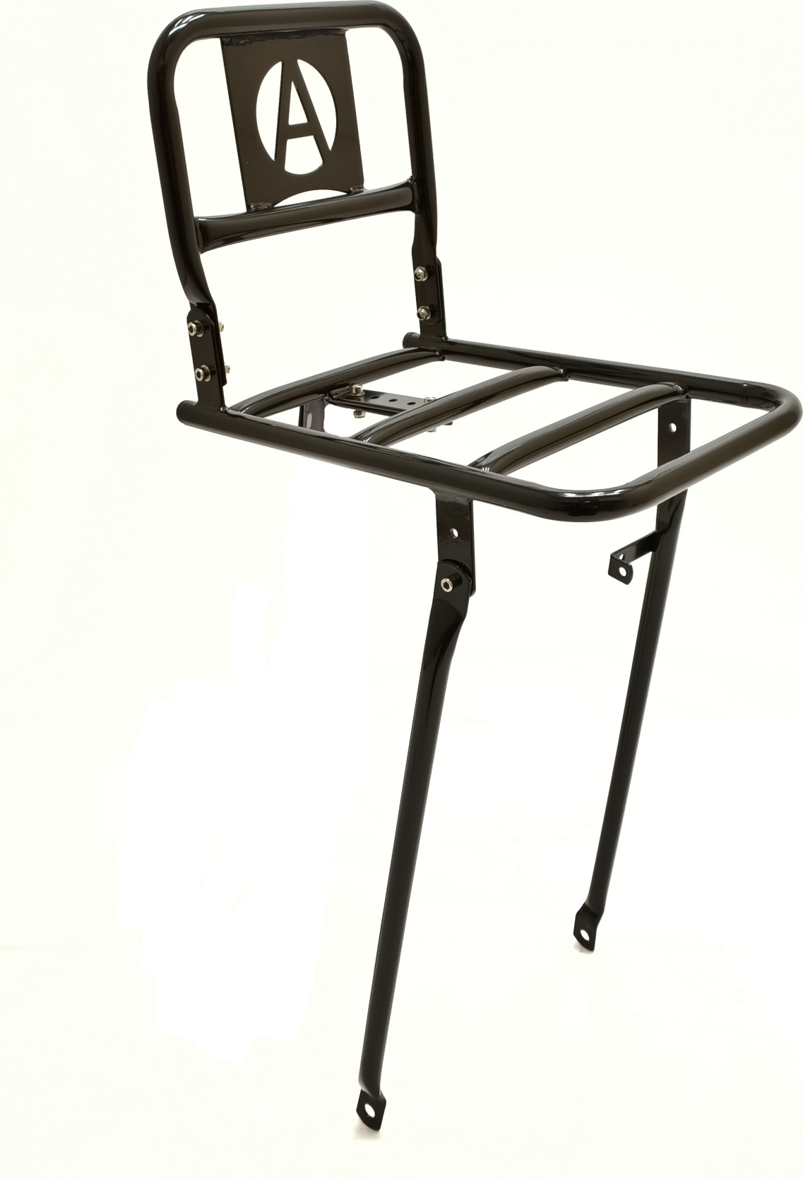 Transporttransport 28 '' Avalon 30x21 cm Stahl mit Kronenschraubenmontage. Schwarz