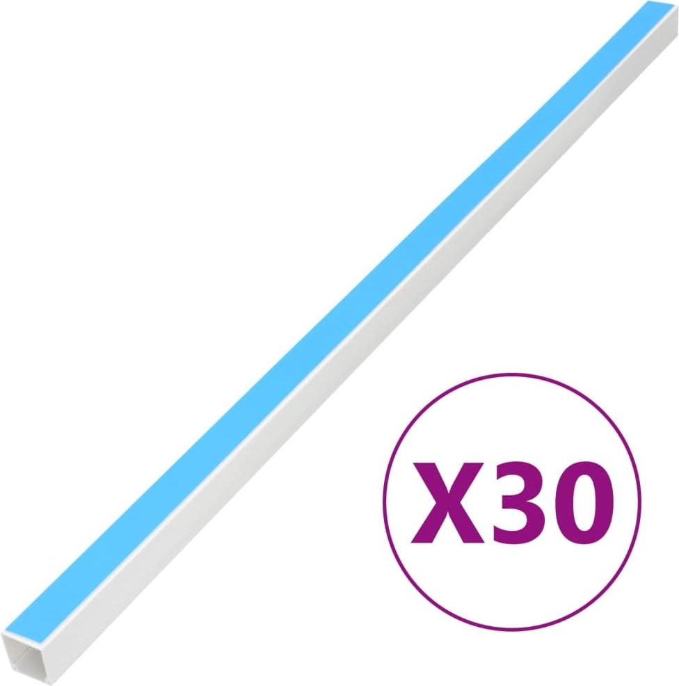 Samolepiace káblové kanály 30x15 mm 30 m PVC