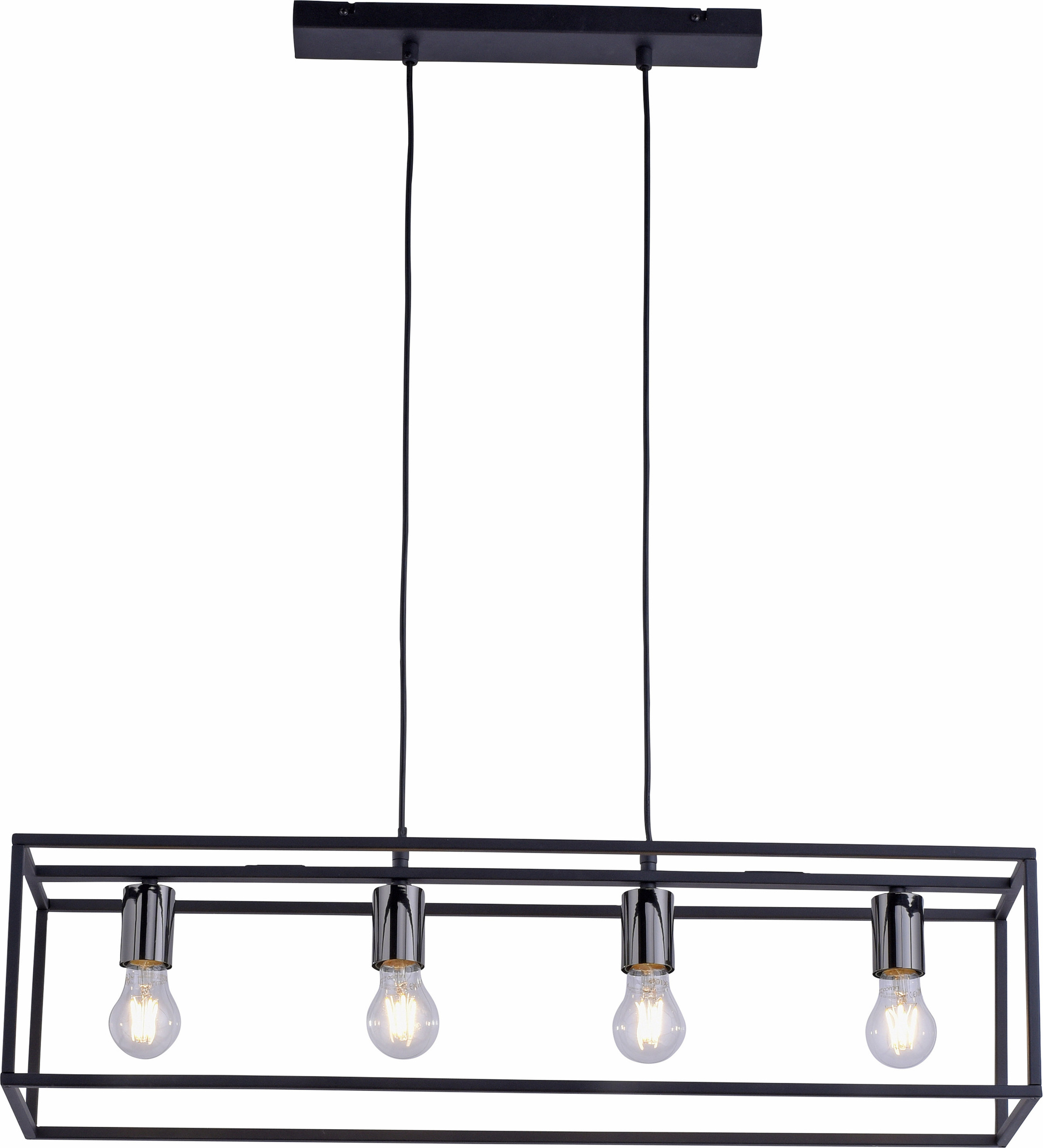 JUST LIGHT LED Pendellampe FABIO Esszimmerlampe im Vintage Stil schwarz Esszimmer, Esszimmer, Küche