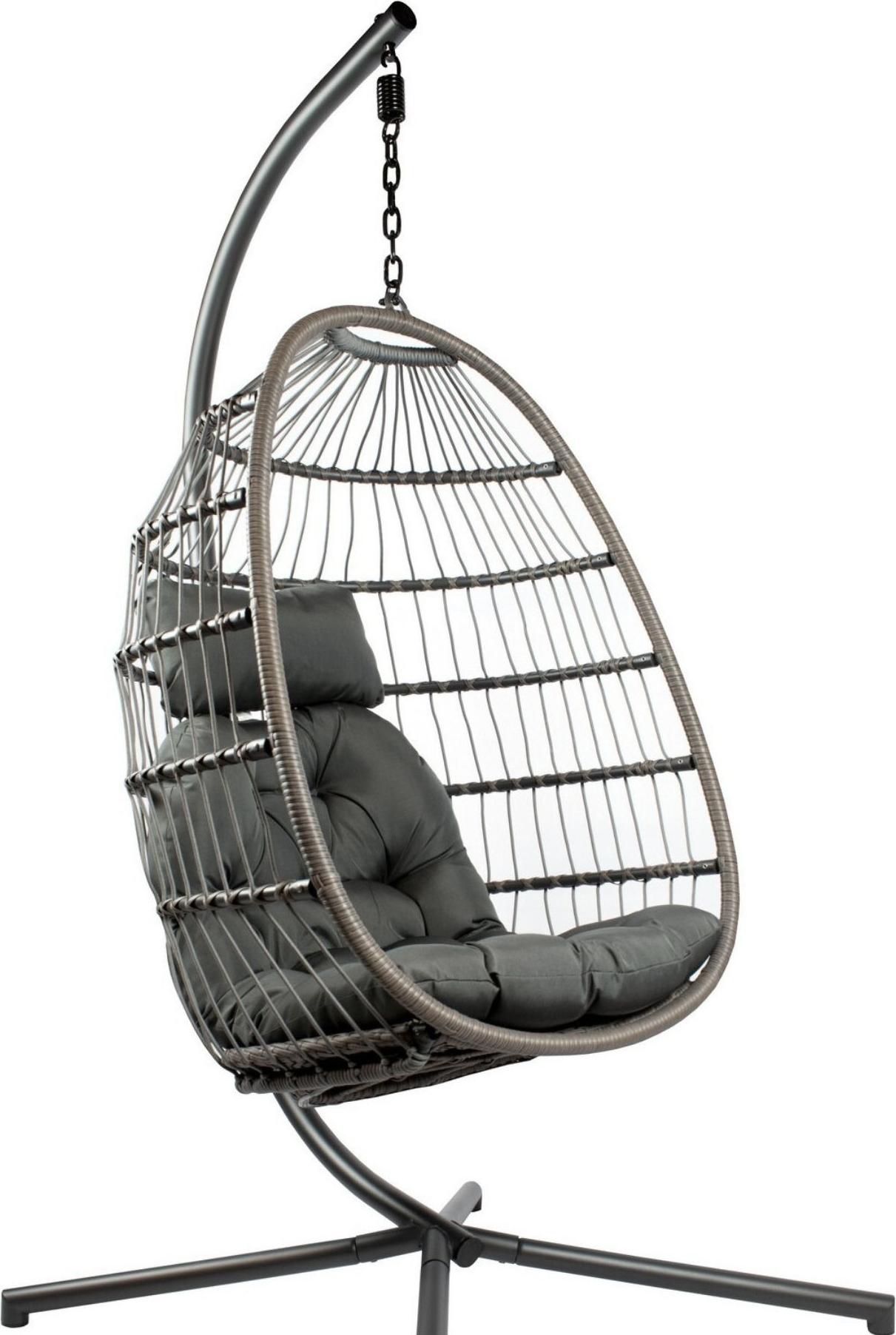 osoltus Hängesessel Hängeei Gartenlounger mit Hängezugfeder Schaukelstuhl XL Pura 402049