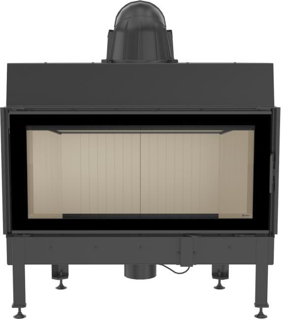 Inteligentný oceľový krb KRATKI NADIA 14 kW Ø 200 MSK SKLO