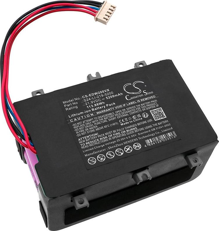 Cameron Sino Technology Akku für Ecovacs Winbot W2 Pro, Winbot W2 Omni, Winbot W2 Pro Omni, 5200 mAh, Li-Ion W2-PRO