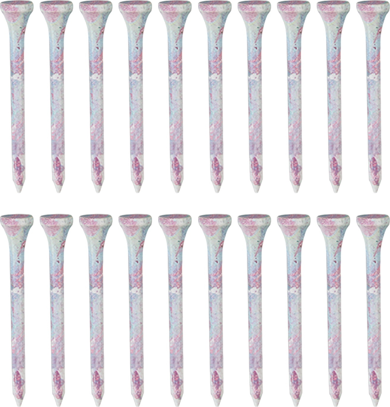 Homedvery 20/50 Stück unzerbrechliche Golf-Tees, professionelle Golf-Tees aus Ahornholz, reduziert Reibung, seitlicher Spin, Holz-Tees, lange Golf-Tees in großen Mengen 4205237@Hdvery