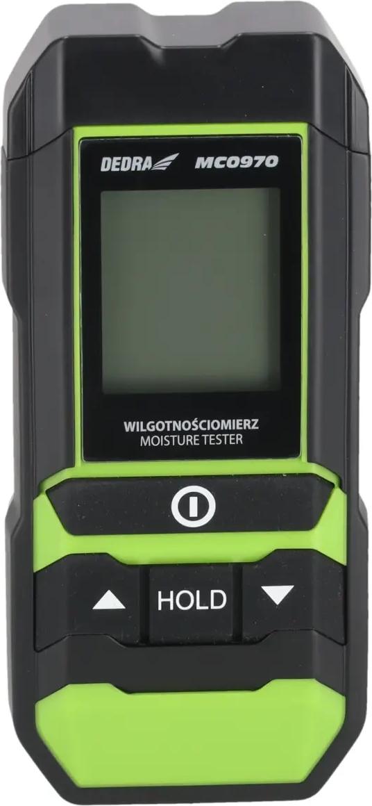 DEDRA vlhkomer na drevo a stavebné materiály, 1,8" LED obrazovka, napájanie 2* AA, MC0970