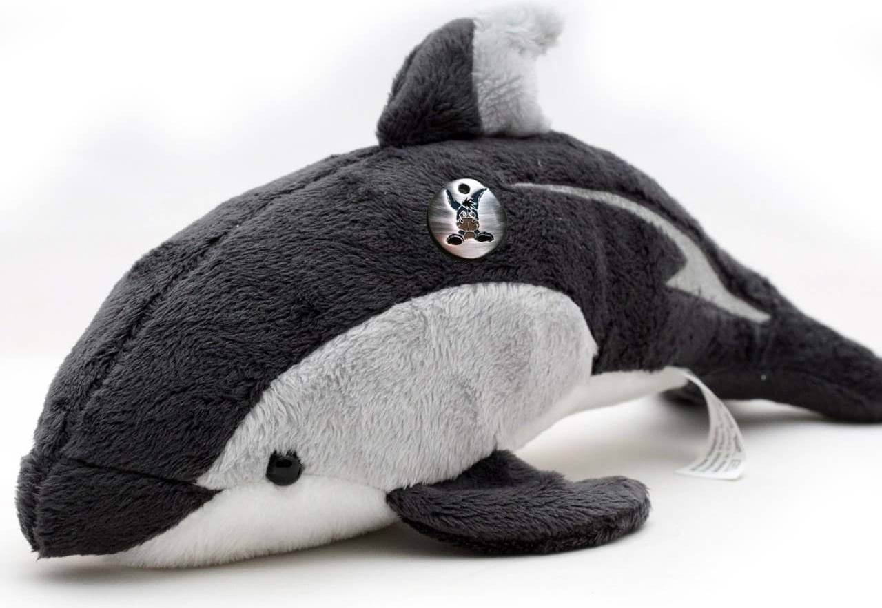 Kuscheltiere*biz Delfin Kuscheltier Dolphin Schwarzdelfin 24 cm Plüschtier CHIARA KT531558
