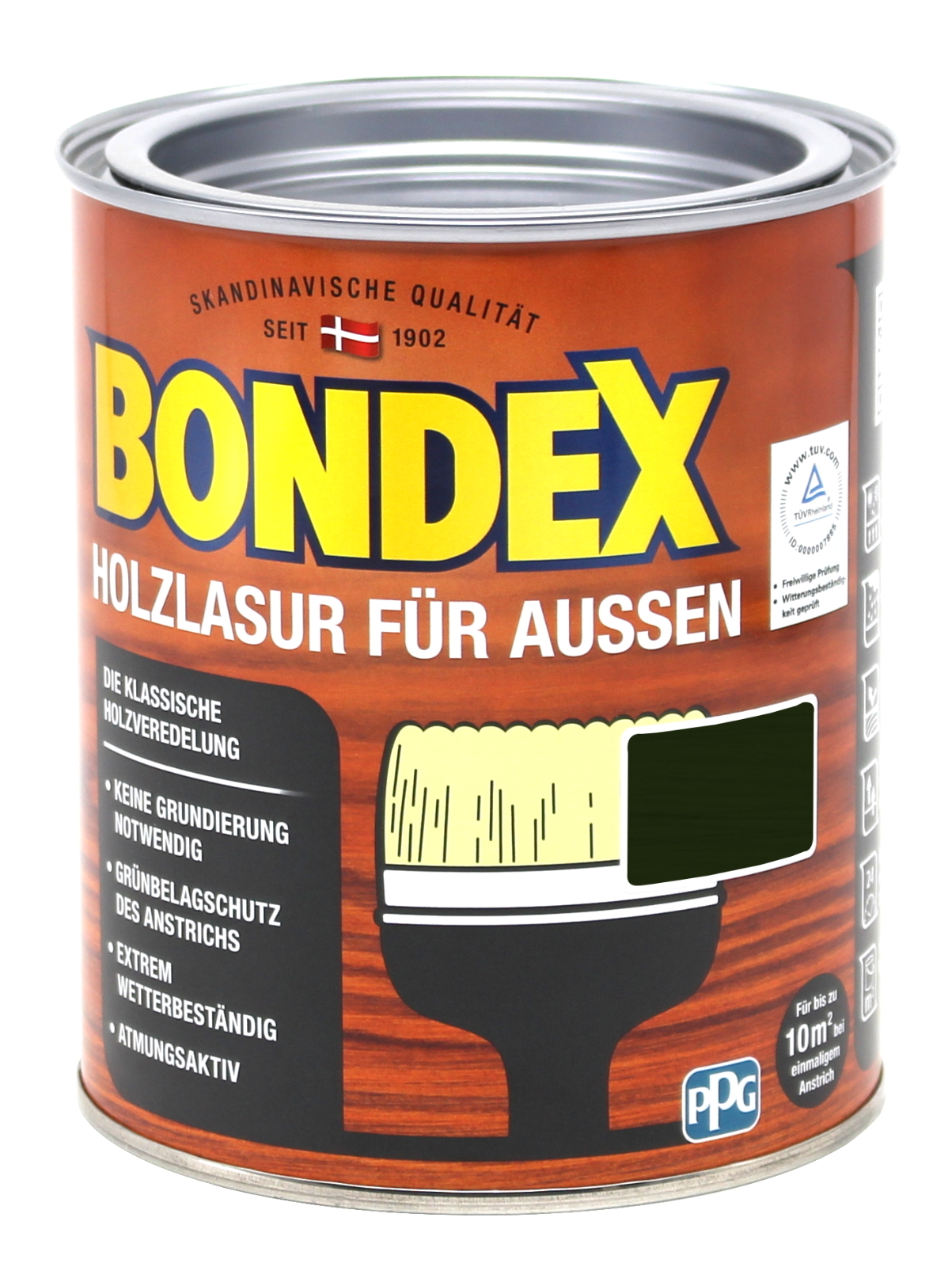 Dyrup Bondex Holzlasur 0,75 L anthrazit 466787