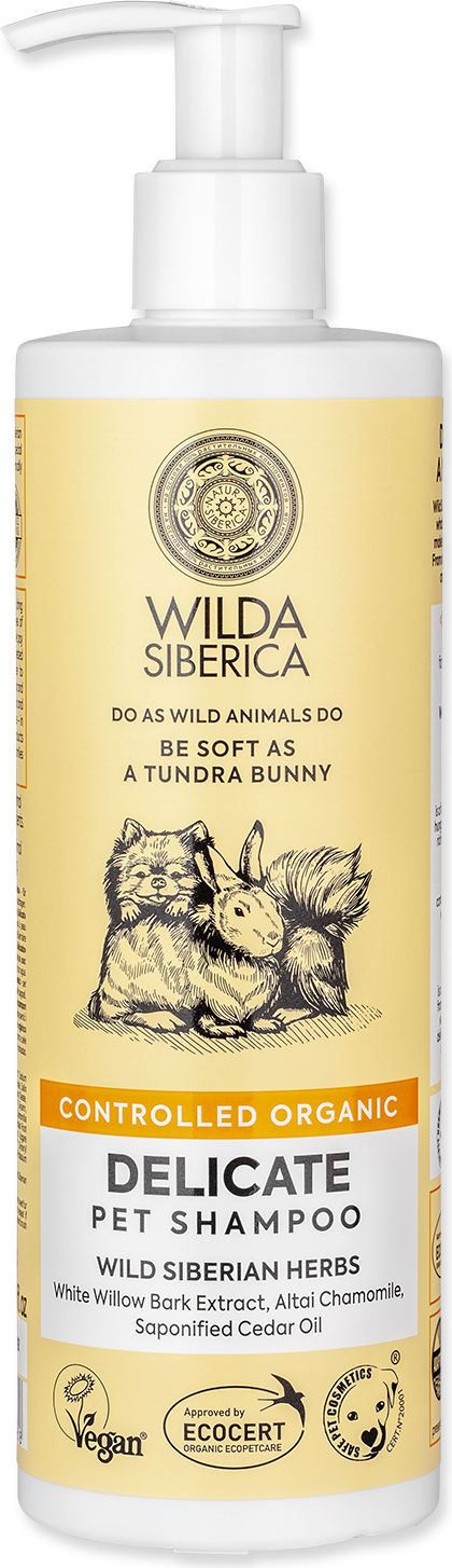 Wilda Siberica kontrolovaný organický jemný šampón pre domáce zvieratá 400 ml