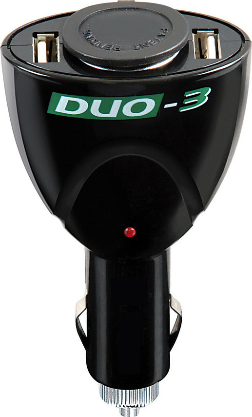 LAMPA Duo-3, Mehrfach-Stromanschluss mit USB, 12/24V 39047