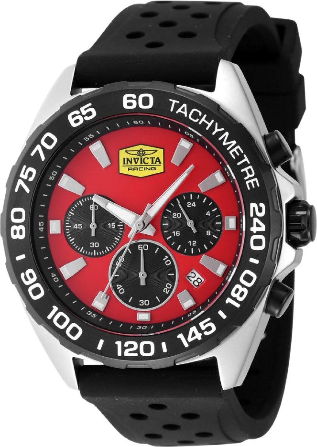 Invicta Racing 47772 Orologio Uomo 43mm: Quarzo Acciaio E Quadrante Rosso