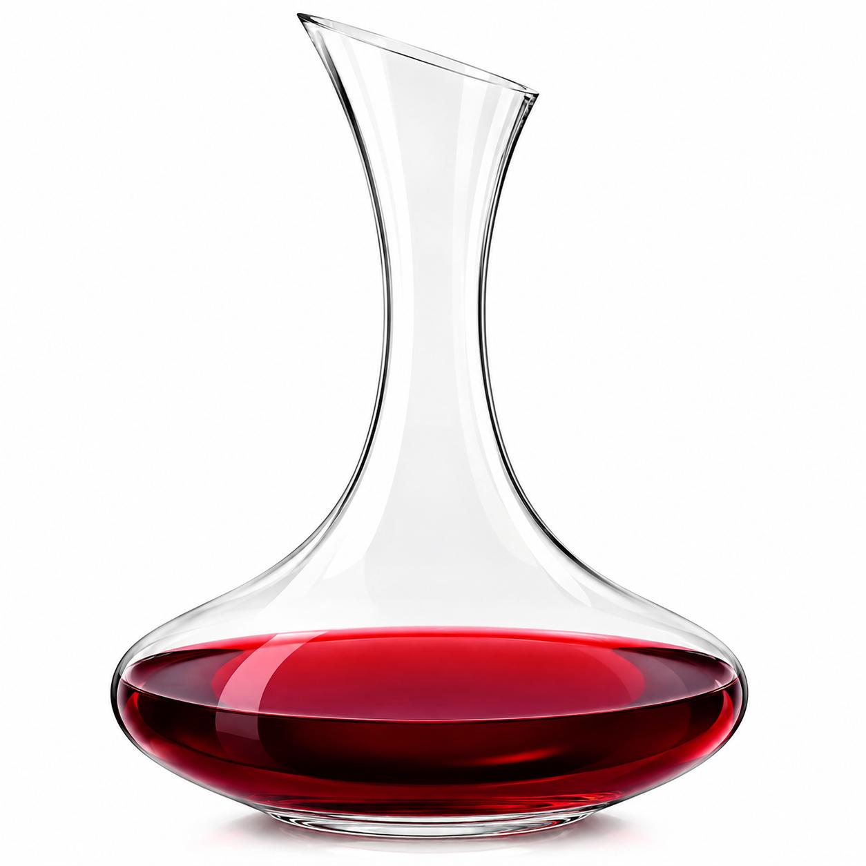 Handgemachte Weinkaraffe 1,5 Liter Dekantier Glaskaraffe