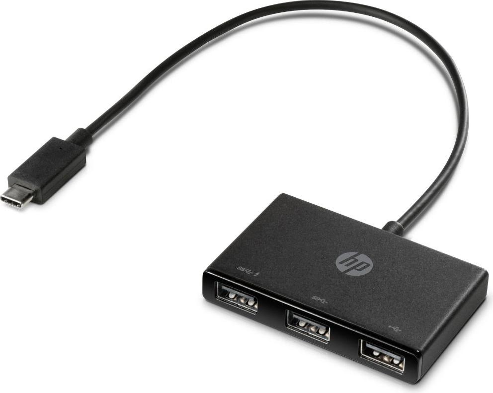HP USB-C-zu-USB-A-Hub, USB 3.2 Gen 1 (3.1 Gen 1) Type-C, USB 3.2 Gen 1 (3.1 Gen 1) Type-A, 5000 Mbit/s, Schwarz, China, HP ZBook Studio G4 MWS HP ZBook 15 G4 HP ZBook 17 G4 HP ZBook 15u G4 HP ProBook x360 11 G1 EE HP... Z6A00AA#AC3
