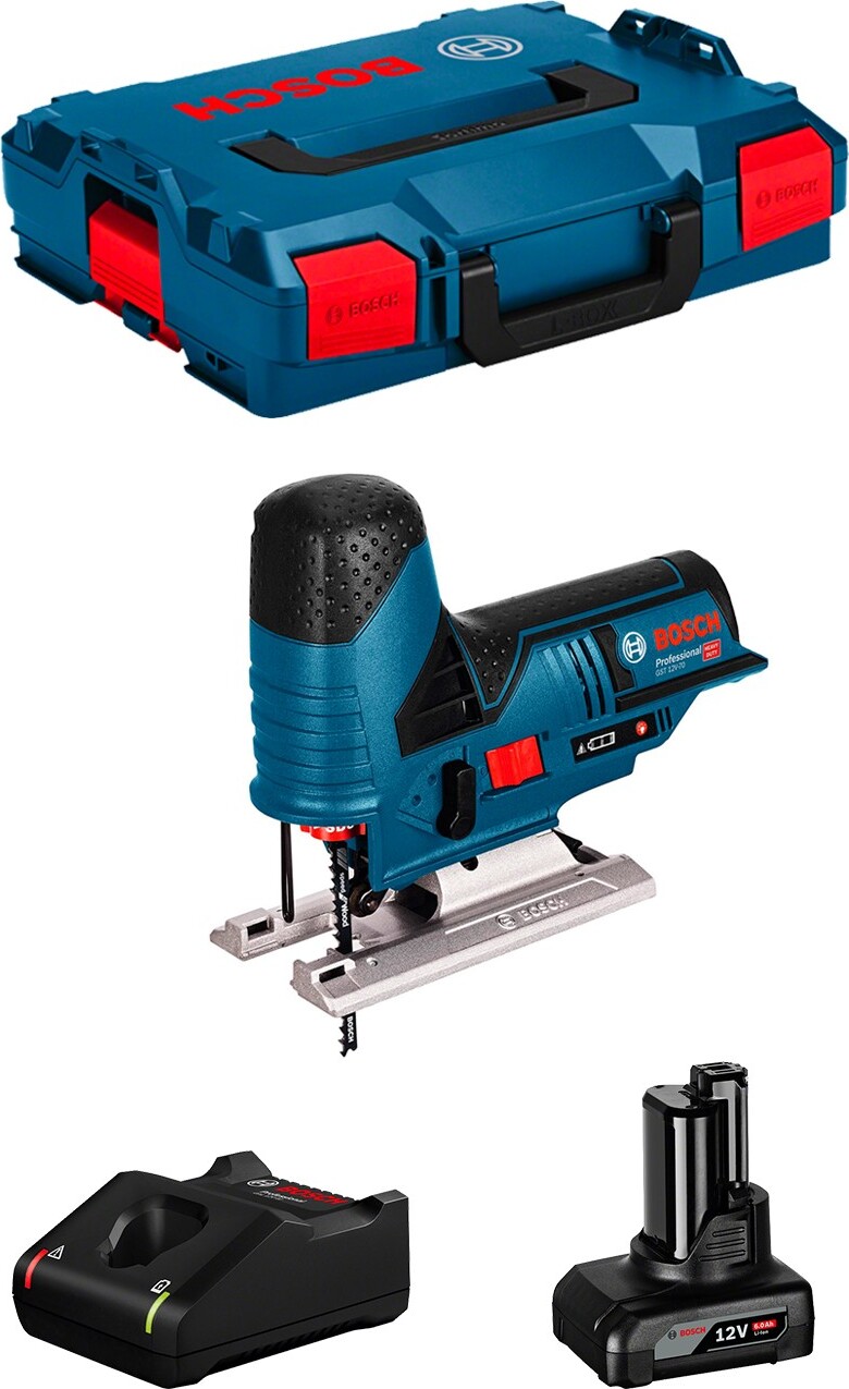 Stichsäge BOSCH GST 12V-70 (1 x 6,0 Ah + GAL12V-40 + L-Boxx 102)