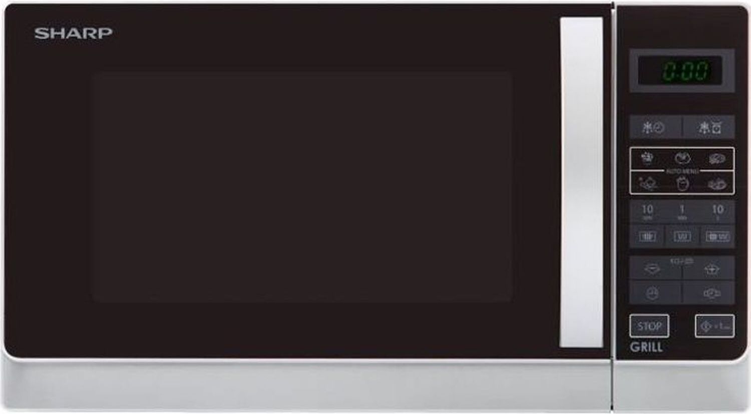 Sharp Home Appliances R-742WW - Arbeitsplatte - Grill-Mikrowelle - 25 l - 900 W - Berührung - Schwarz - Weiß