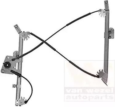VAN WEZEL Regulátor okien bez elektromotora predný pravý (0628266) pre BMW 1