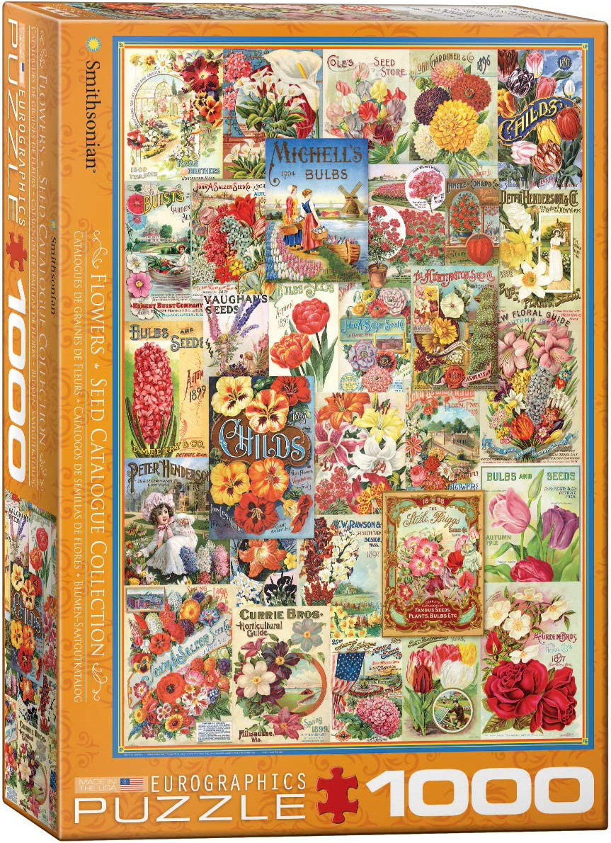 Empireposter 1000 Teile Puzzle Vintage Blumenwerbung Art Deco 859693
