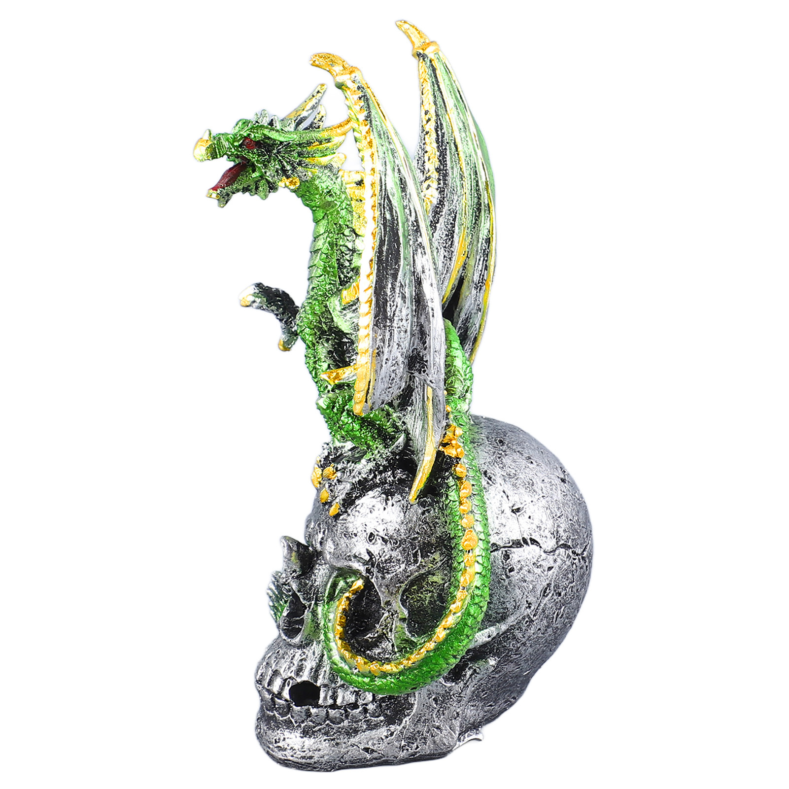 Cocosity Harz Drachen Ornament,Halloween Drachen Ornament,Drachen Garten Figur,Halloween Harz Drachen Dekoration,Harz Drachen Statue,Europäischen Stil Drachen Ornament