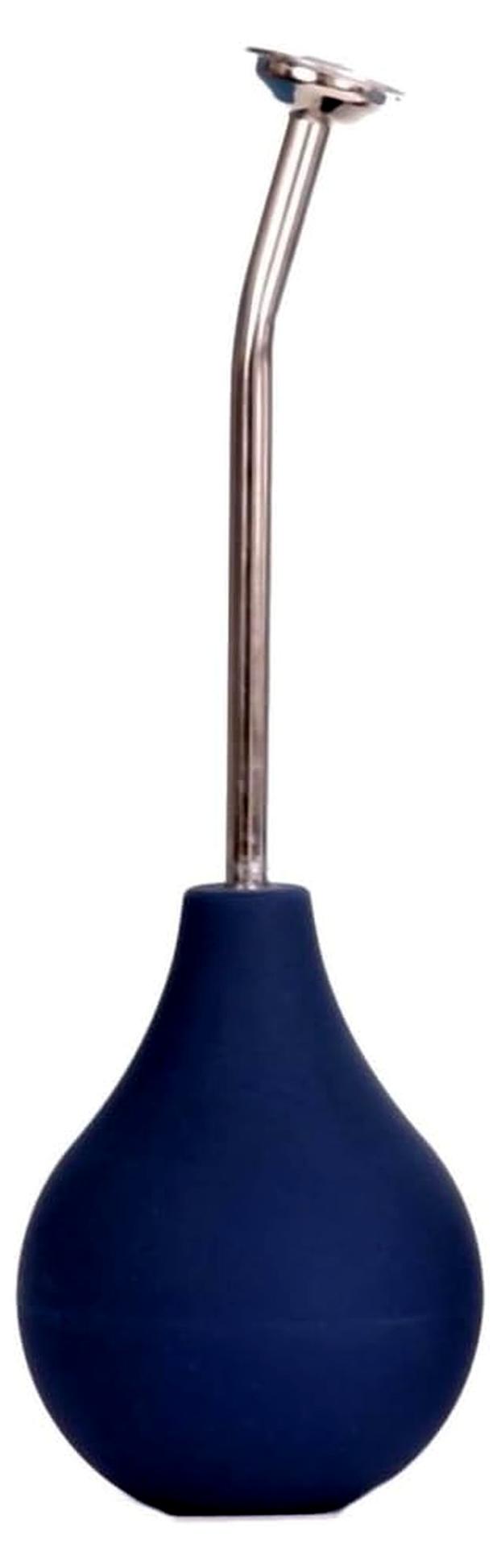 Markenlos Ballbrause/Gießball mit langem Hals in 3 Farben 61186 Ballbrause Schwarzblau