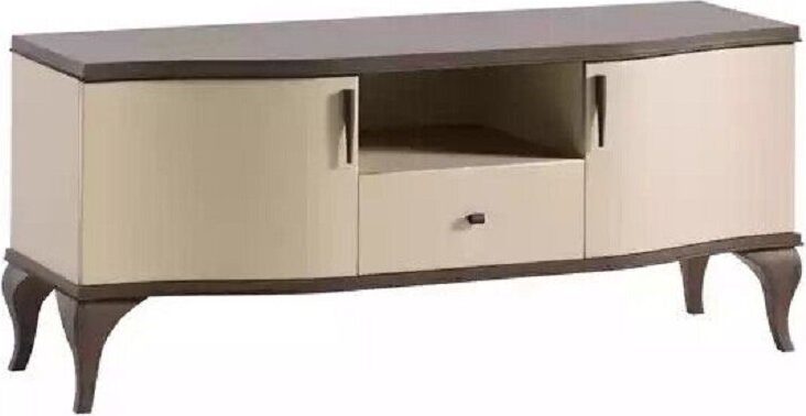 Wohnzimmer TV-Schrank Beige Holz Modern JVmoebel