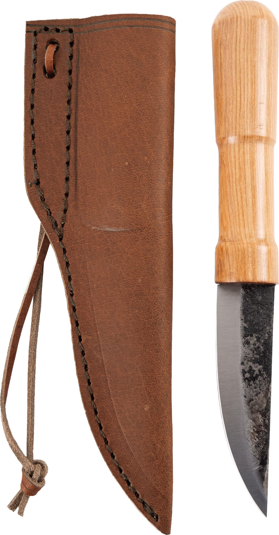 Vehi Mercatus Wikinger oder Hochmittelalter Messer Steckangel inkl. Lederscheide 020 020 040 / Messer+Lederscheide
