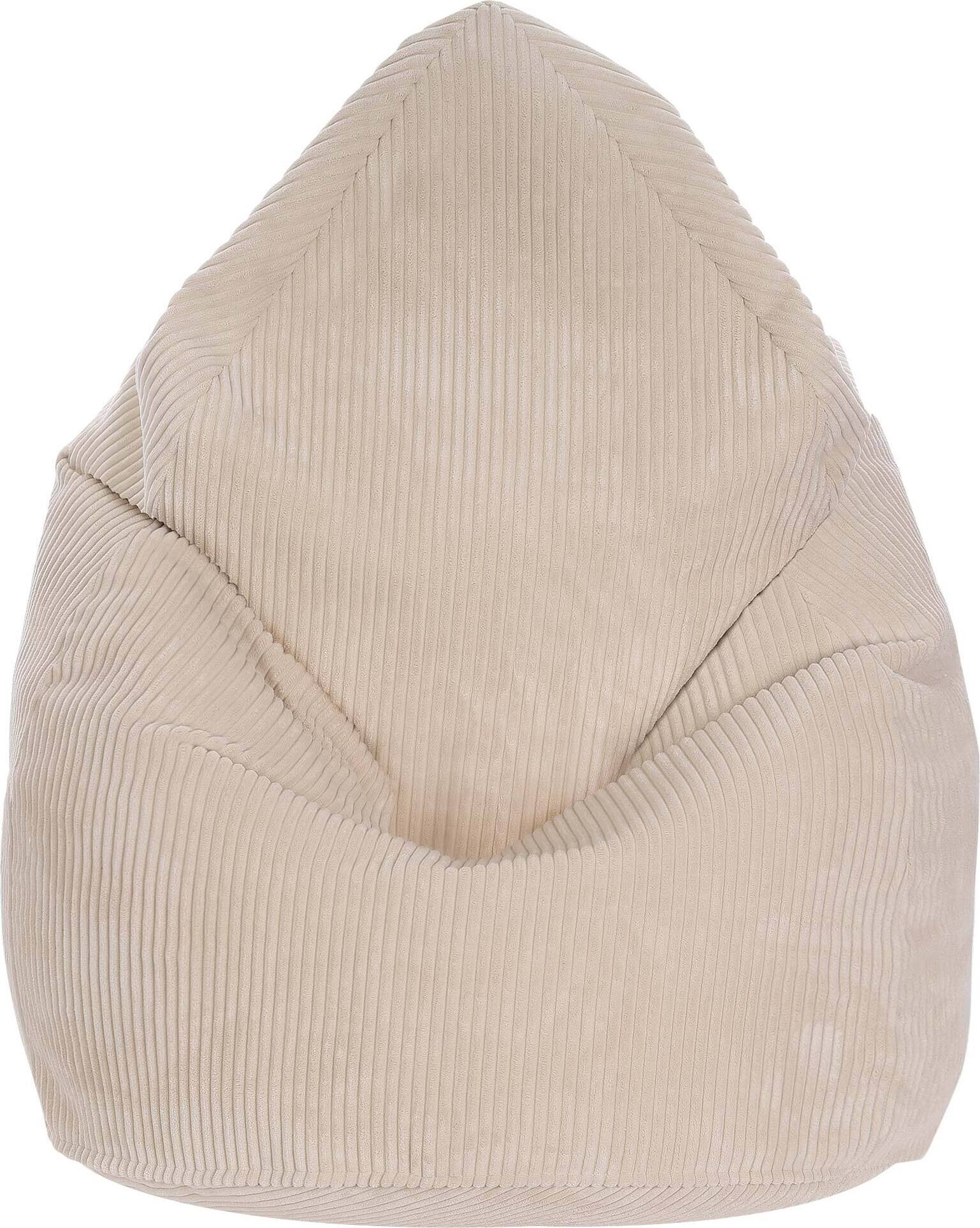 Dreamroots Bean Bag 80x80x120cm Sitzsack mit Lehne Sitzkissen Boden Chill Sack Bubibag Sitzsack Sitzsack mit Füllung Sitzsack Vanilla Ice pufM-173