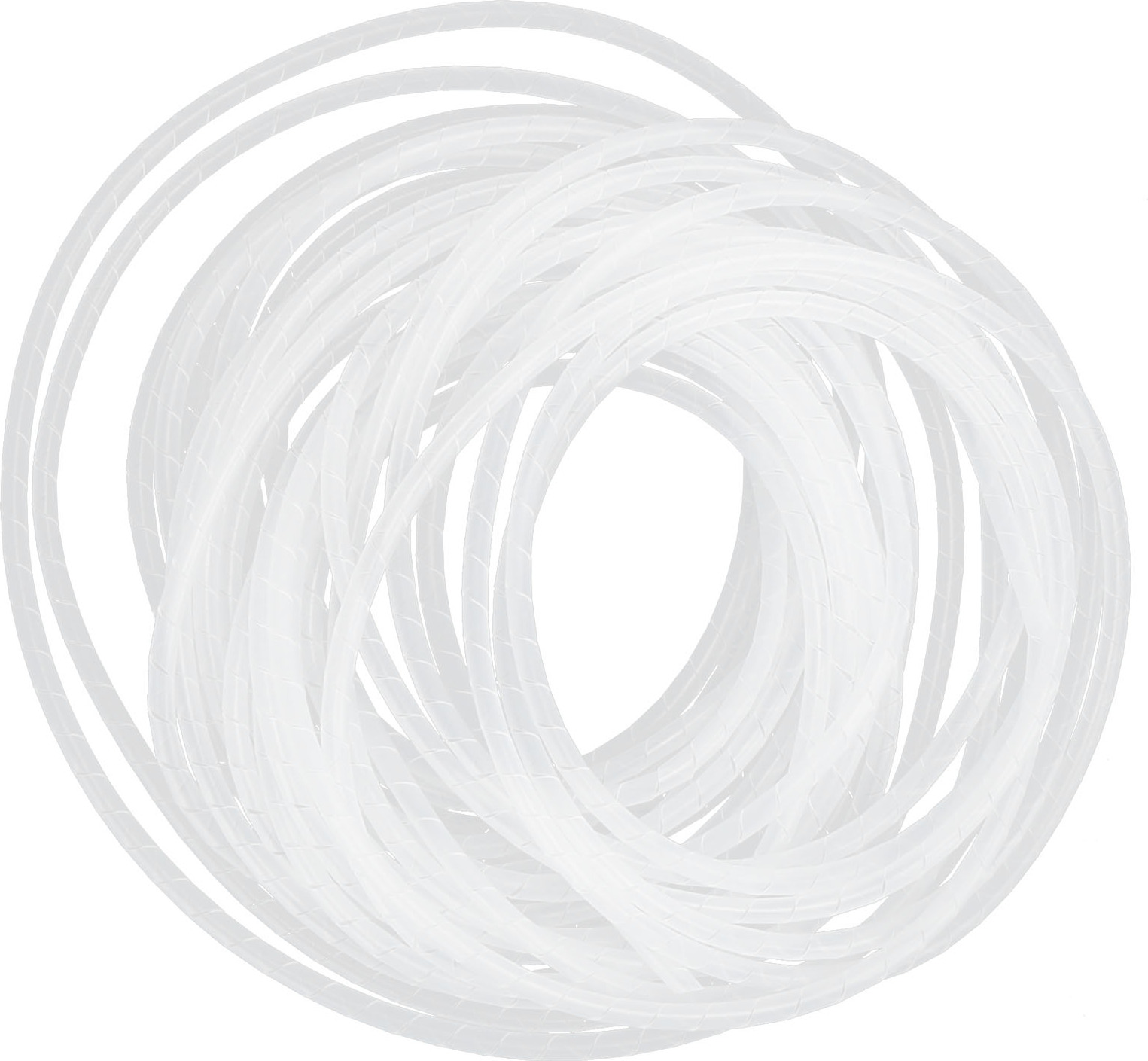 Cocosity Spirale Draht wickeln Kabel Hülse Schlauch flexible Kabel Veranstalter Halter Management White10?7.5meters