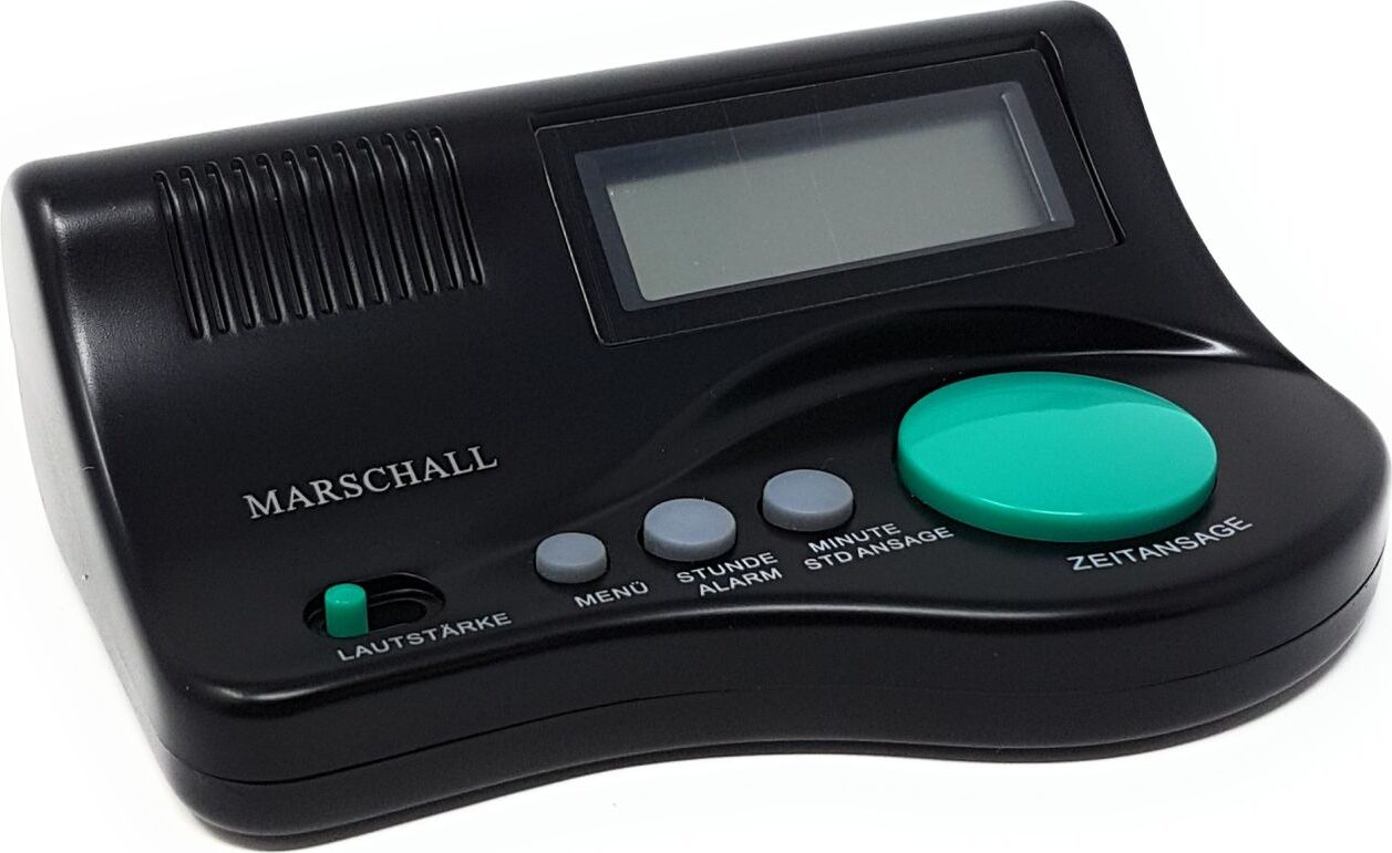 Marschall Sprechender Kurzzeitmesser – Mit Deutscher Sprachausgabe, 24h Countdown, 6 Signaltöne | Großes LCD Display, Magnetclip