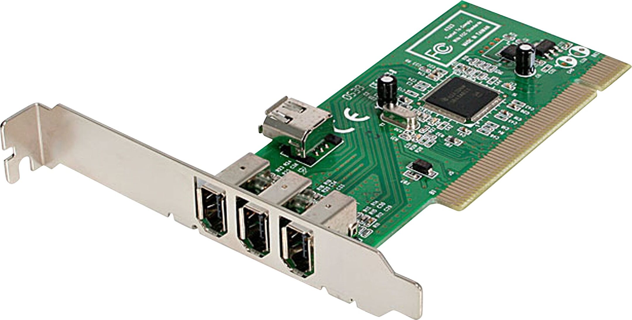 StarTech.com 4 Port 1394a FireWire PCI Schnittstellenkarte - 3x extern 1x intern - 4 Total Firewire Port(s) - 4 Firewire 400 Port(s) - PC, Mac PCI1394MP
