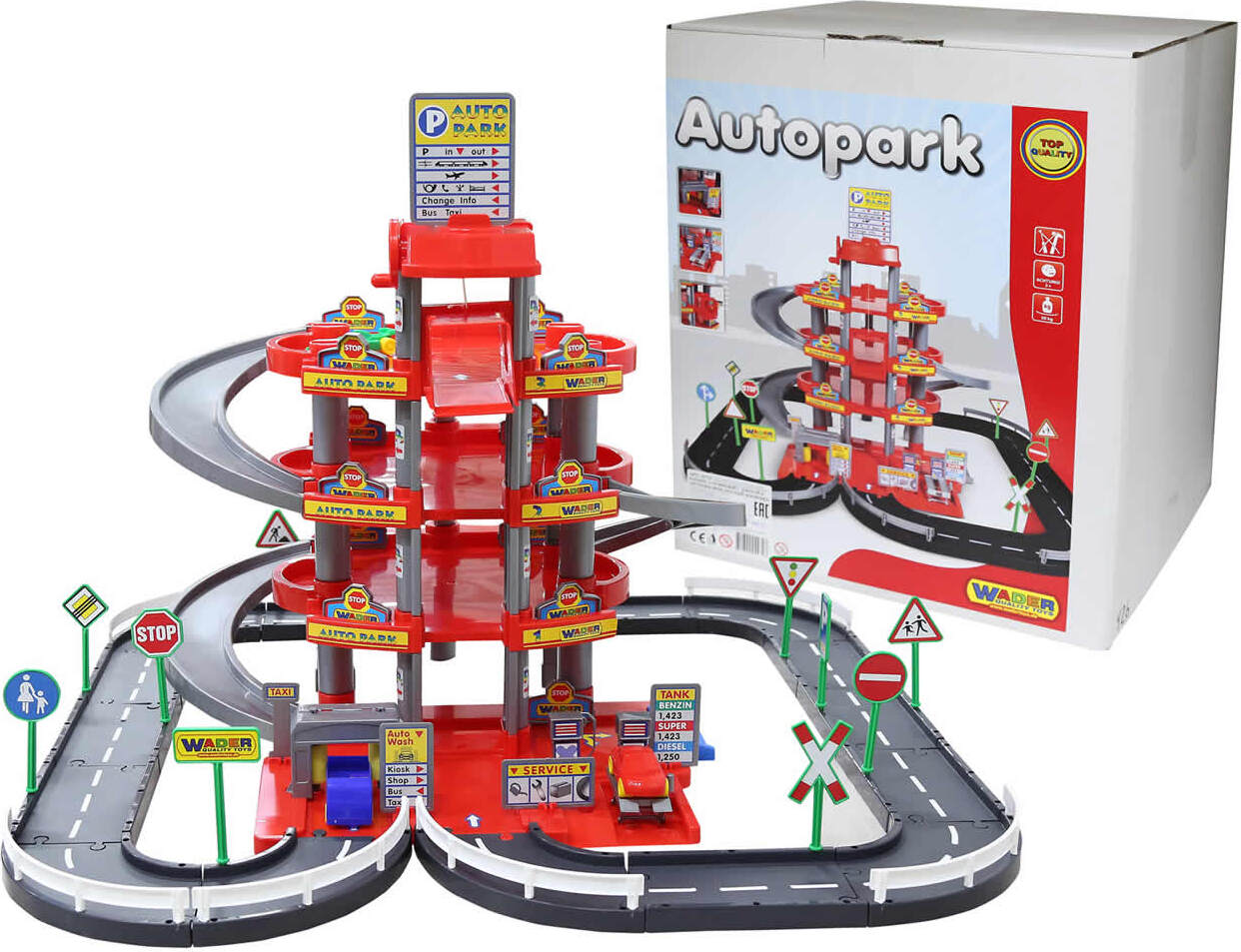 WADER Garage Parkhaus Parkgarage Autogarage 4 Ebenen und Spielstraße