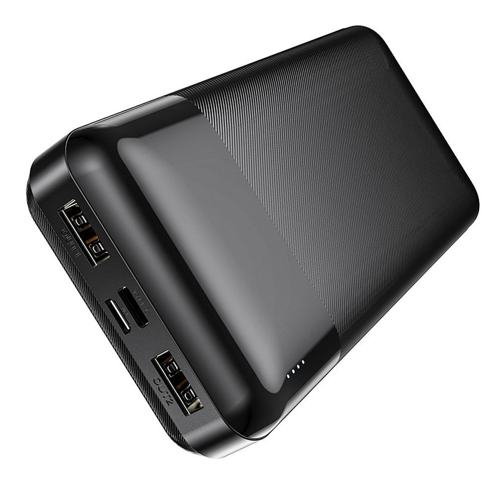 Powerbank 20 000mAh s LCD displejom 2A EASY TRAVEL J72A čierna - Hoco