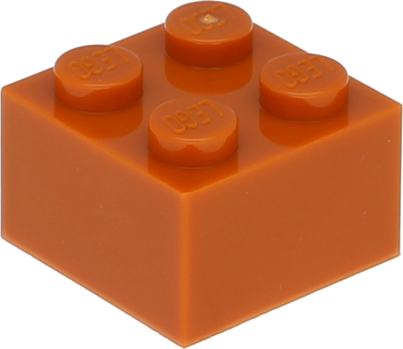 Lego® 2x2 kocky 3003 - 1 kus Tmavo oranžová