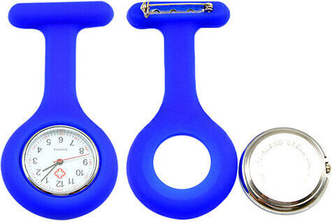 pe@mak Nurse Watch Schwesternuhr Silikon Krankenschwesternuhr Pulsuhr Kitteluhr Pflege Dunkelblau #10