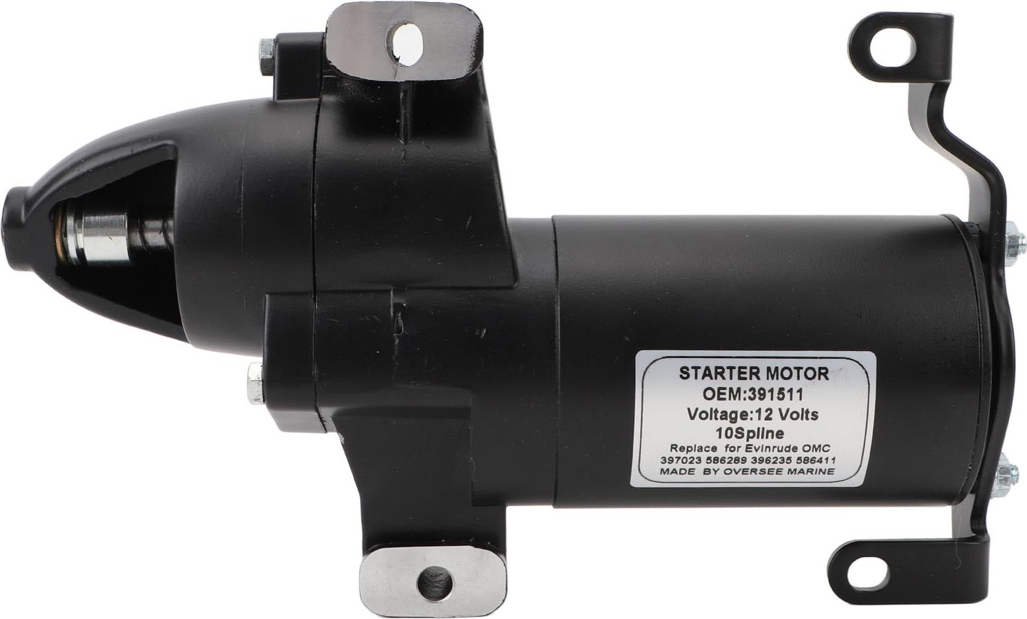 Gistuch Außenbord-Anlasser 391511 Schnellstart elektrisch mit Halterung, Ersatz für Evinrude 115-300 PS Schiffsmotor