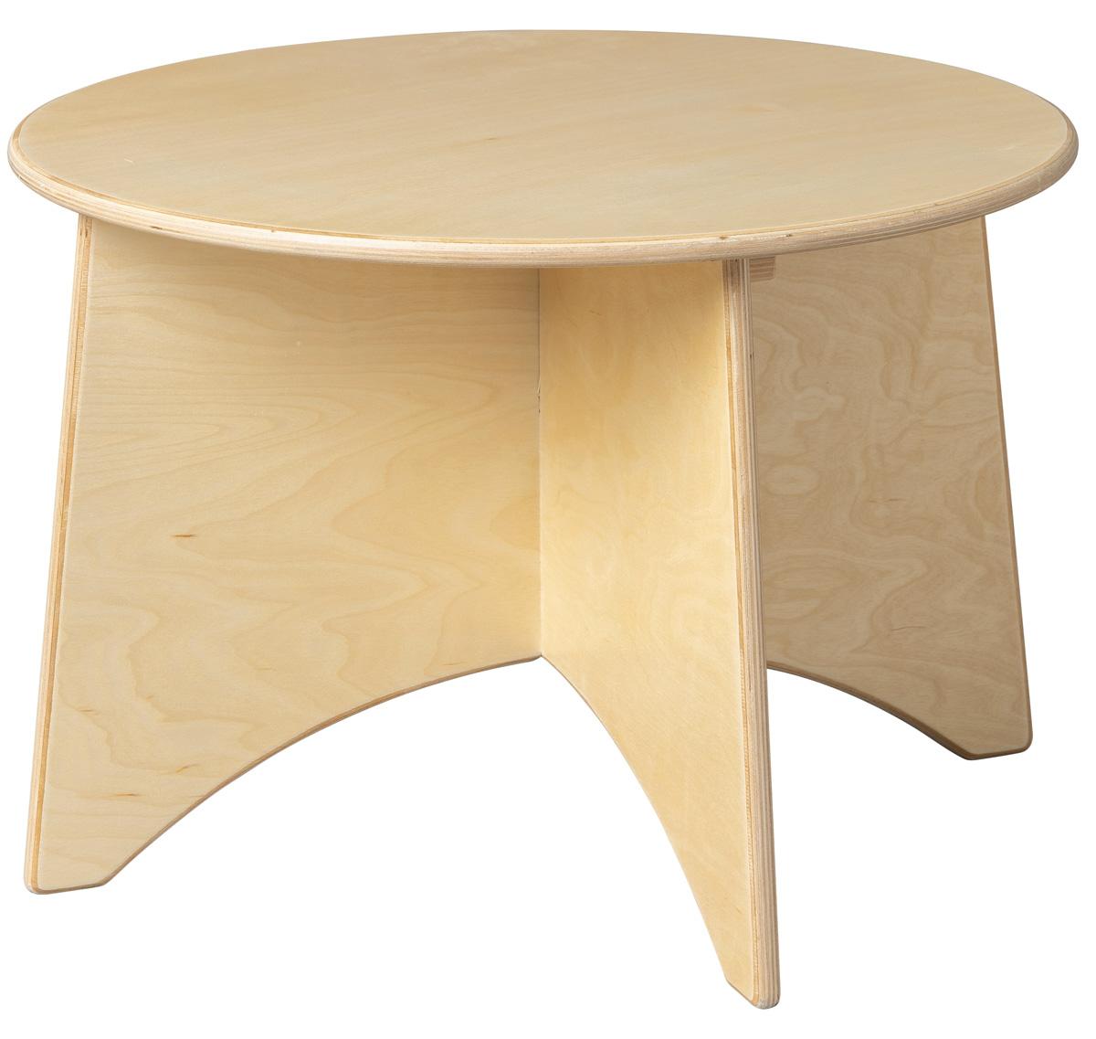Pertina Van Dijk Toys Holztisch Apollo fr Kleinkinder - 60cm Hhe 40cm - Natur (Kinderbetreuungsqualitt) 499