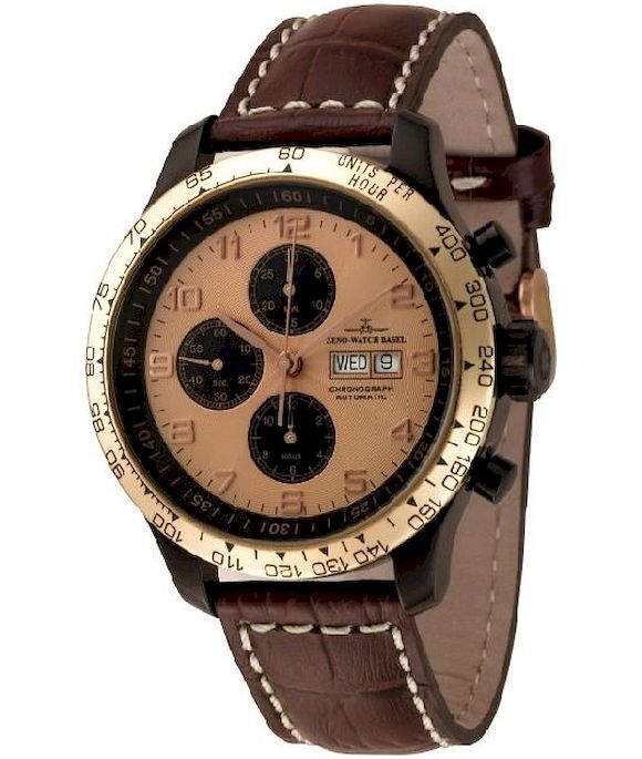 Zeno-Watch - Náramkové hodinky - Pánske - OS Retro Chrono - 8557TVDDT-BRG-d6