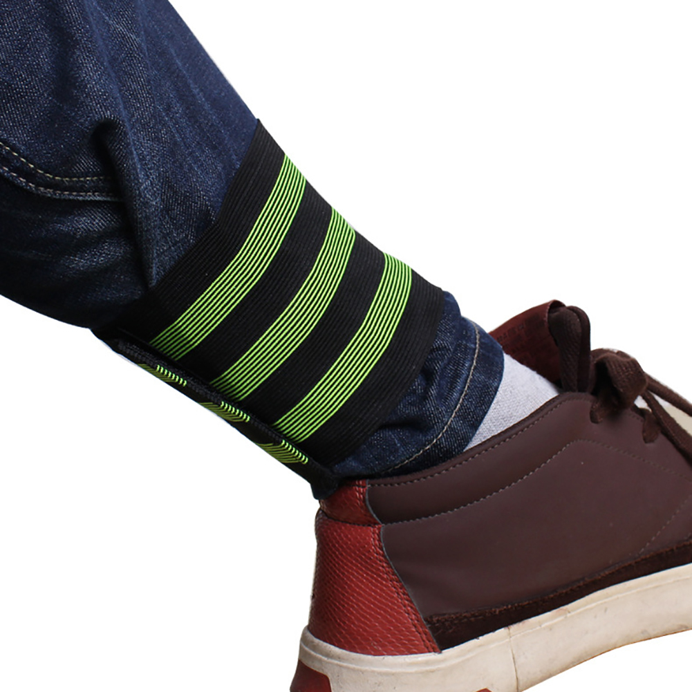 Stuttg 1 Paar Hosen Hose Elastic Bind Sicherheitsband Fahrrad Fahrrad Reflektierender Beinriemen 1140390