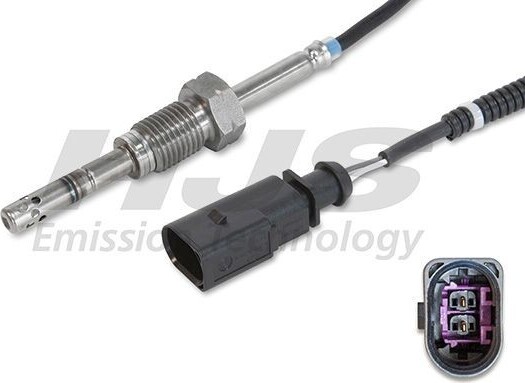 HJS Emission Technology HJS 92 09 4073 Abgastemperatursensor für VW Transporter V Bus (7HB, 7HJ, 7EB, 7EJ, 7EF, 7EG, 7HF, 7EC) M14x1.5 445mm
