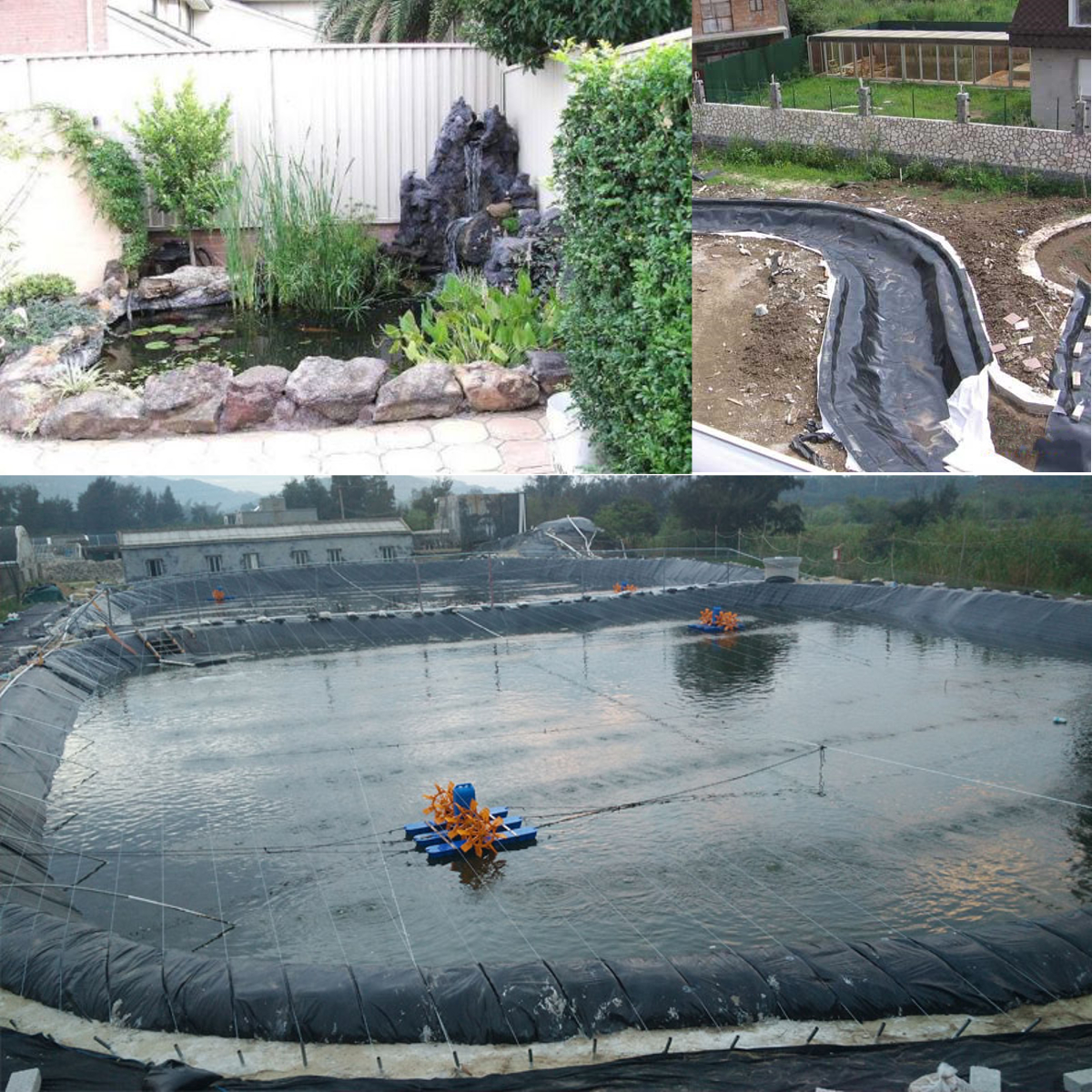 Garten Landschaftsbau Schwarz für Koiteiche Blanketswarm Teichfolie aus Gummi Pools und Brunnen 200 x 300 cm