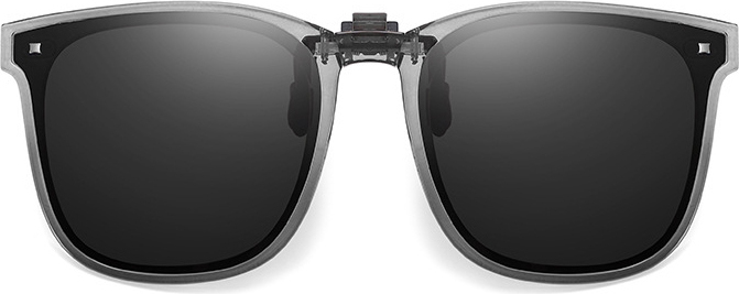 INF Polarisierte Clip-on-Sonnenbrillen für Kurzsichtigkeit & Outdoor-Nutzung Grau 376456