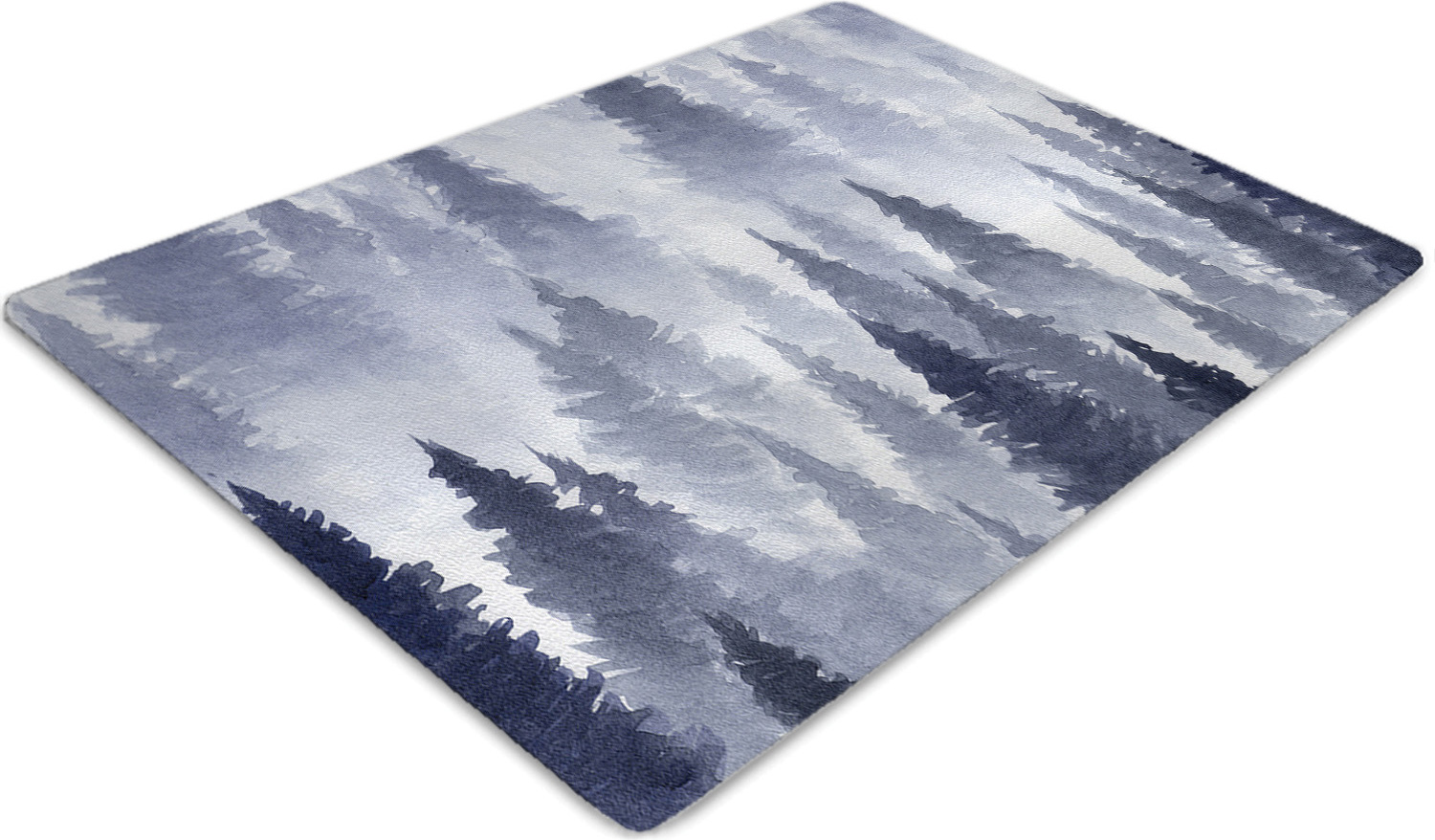 Podlahová ochranná podložka - Ochranná podložka pod stoličku - Podlahová podložka - 100x70 cm - Lesná krajina.