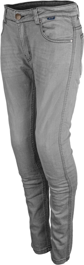 GMS Rattle Slim Damen Motorradjeans, grau, 30 ZG75908-902-30/32