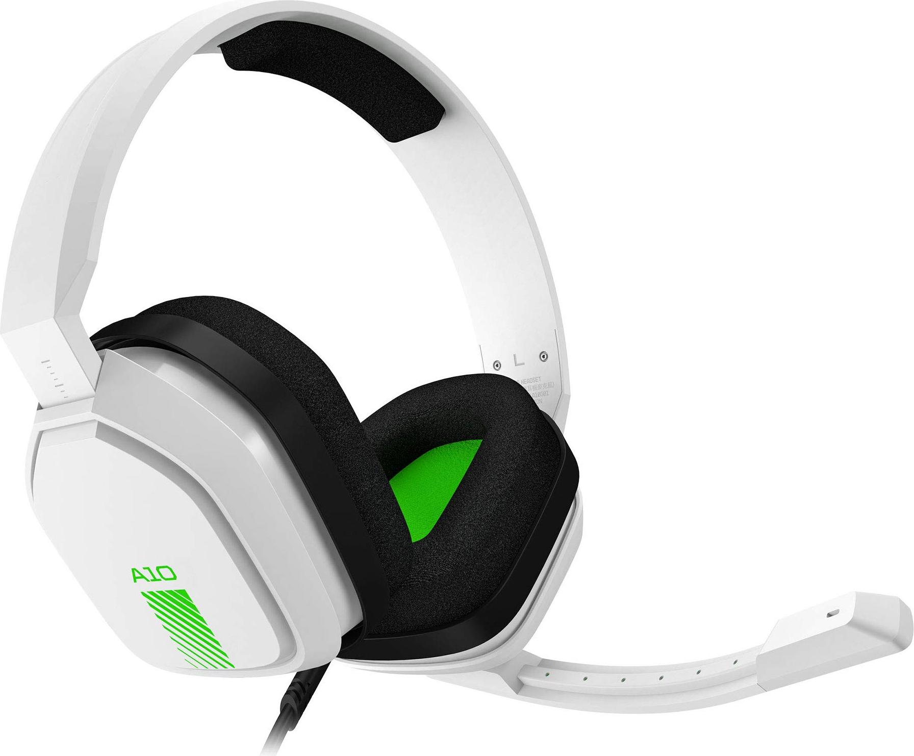 ASTRO Gaming A10, Kábel, 20 - 20000 Hz, Hranie, 757,5 g, Slúchadlá s mikrofónom, Zelená, Biela