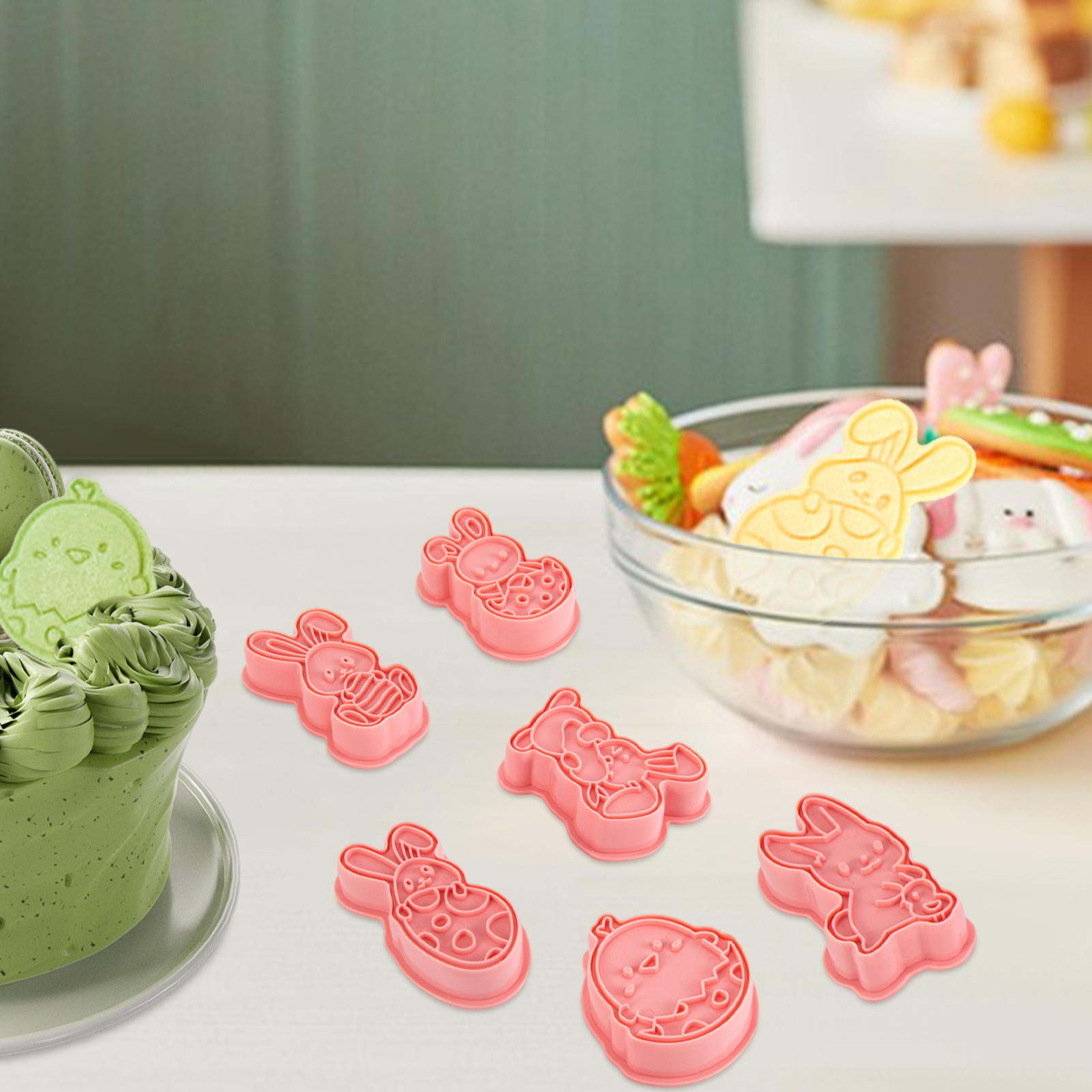 GreatDEshop2021 Ausstechformen, Prägeformen Set, Niedliche Keksform, Niedlich Tierform Keksform JJFTSE8EWDWX8-WL