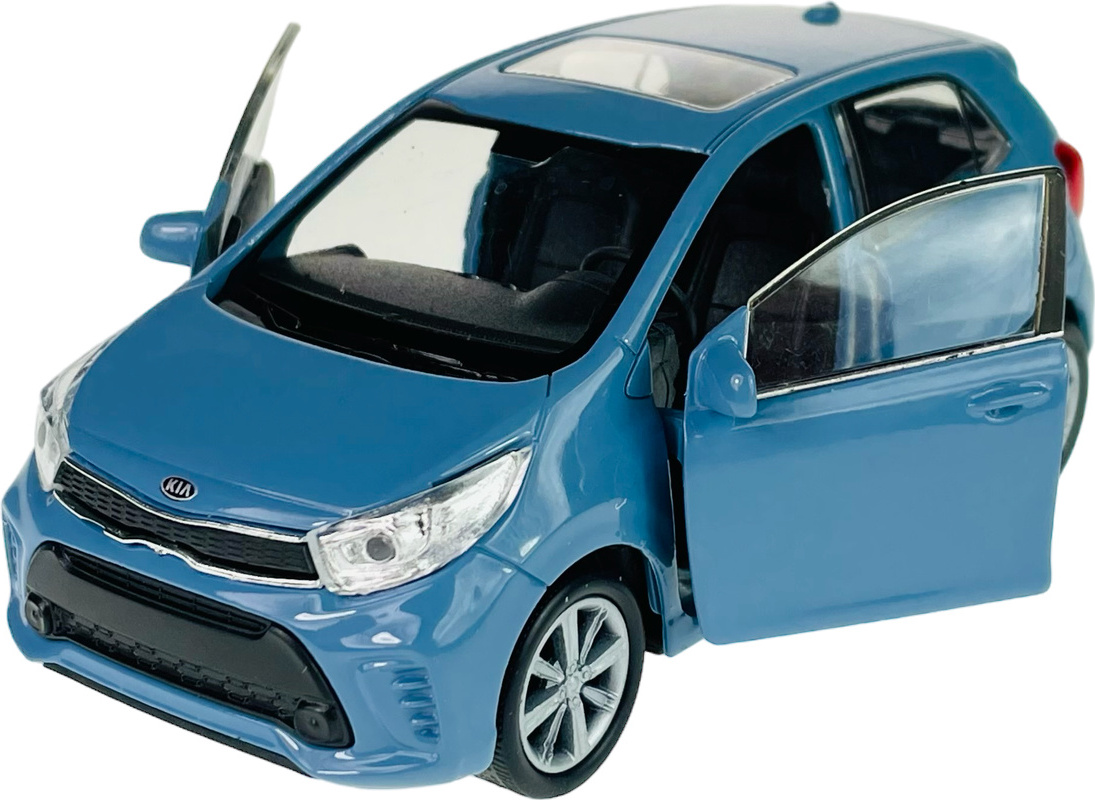 Welly Die Casting Fty. Ltd. Welly KIA Picanto JA 5 Türer Blau Ab 2017 1/34-1/39 Metal Modell Auto Die Cast Neu im Kasten 43760