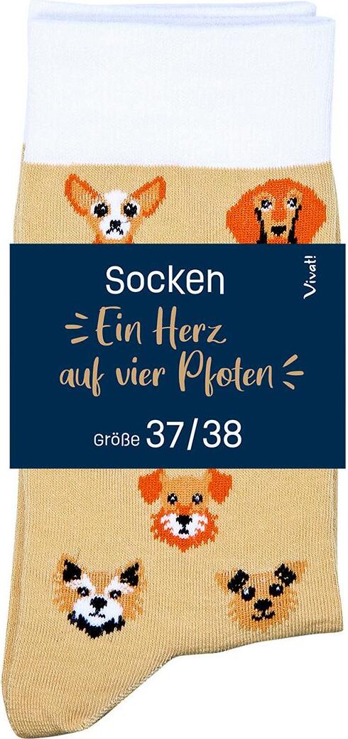 St. Benno Socken für Hundeliebhaber 'Ein Herz auf vier Pfoten'